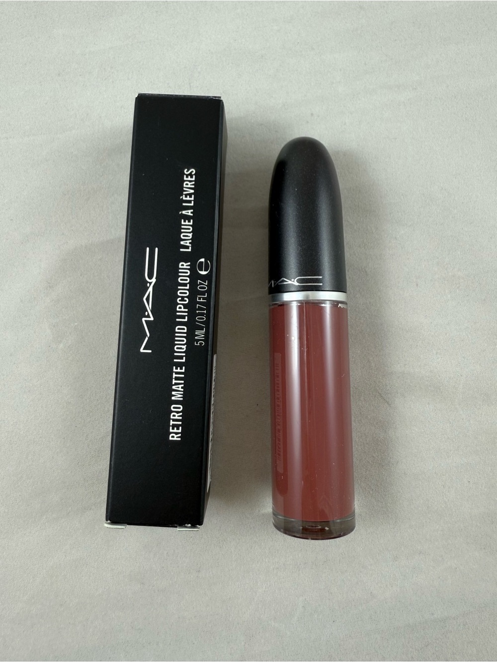 MAC Cosmetics Retro Matte Liquid Lipcolour - topped with brandy